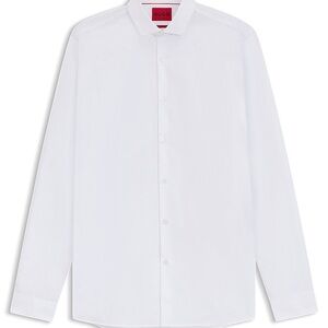 HUGO Crisp White Dress Shirt for Men